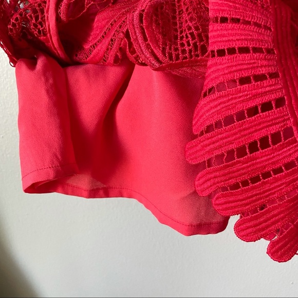 Lovers + Friends Coral Caspian Lace Shift Dress - Picture 8 of 10